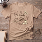 Books & Coffee Cup T-Shirt