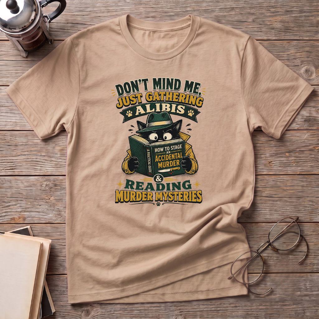 Cat Reading Mysteries T-Shirt