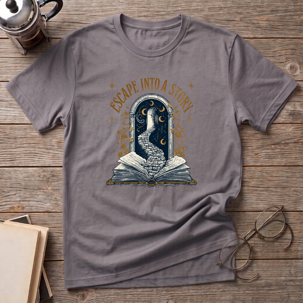 Escape Into A Story Picture T-Shirt