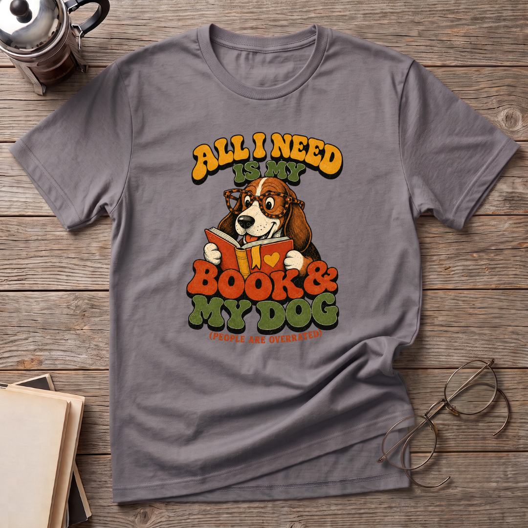 A Book And My Dog T-Shirt
