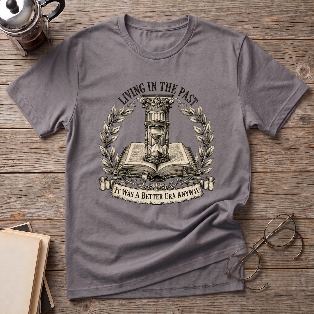 Living In The Past Reader T-Shirt