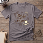 Books & Coffee Cup T-Shirt