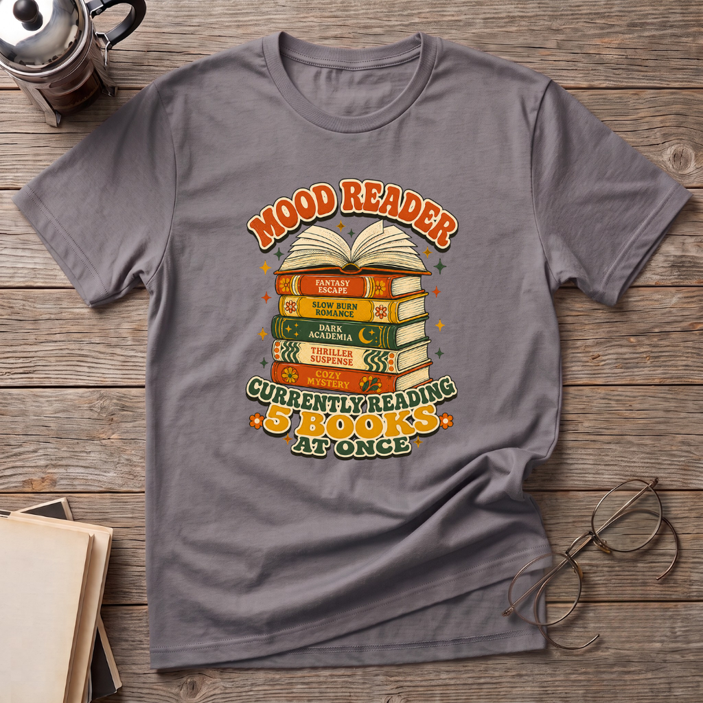 Reading 5 Books At Once T-Shirt