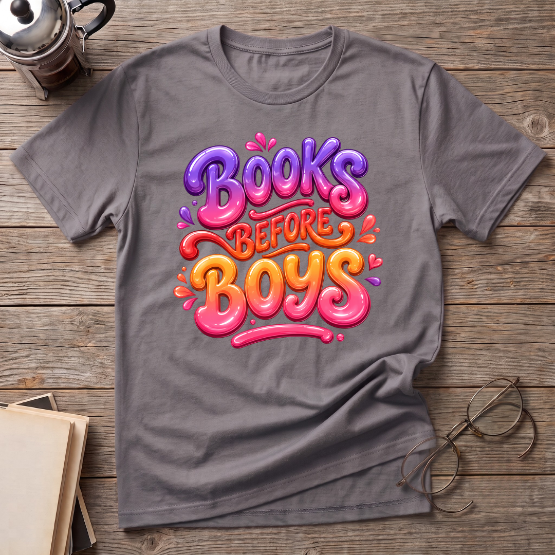 Books Before Boys T-Shirt