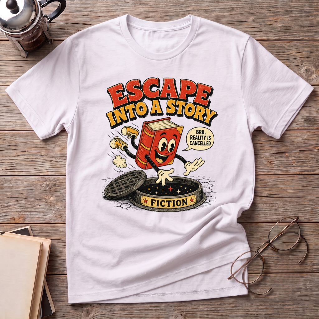 Escape Into A Story Fiction T-Shirt