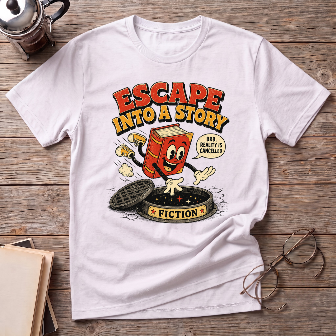 Escape Into A Story Fiction T-Shirt