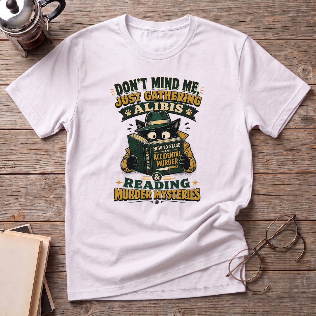 Cat Reading Mysteries T-Shirt