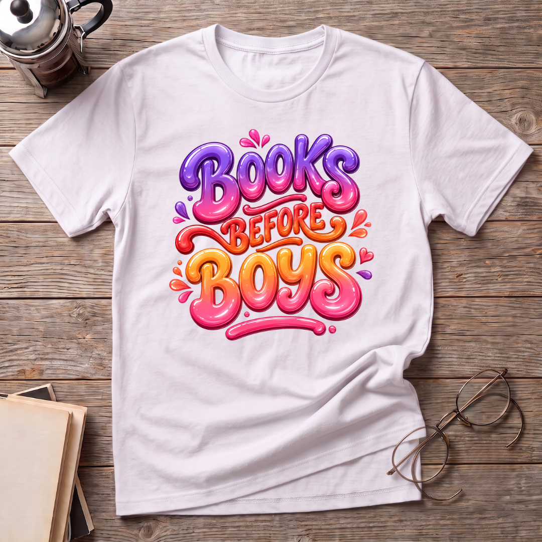 Books Before Boys T-Shirt