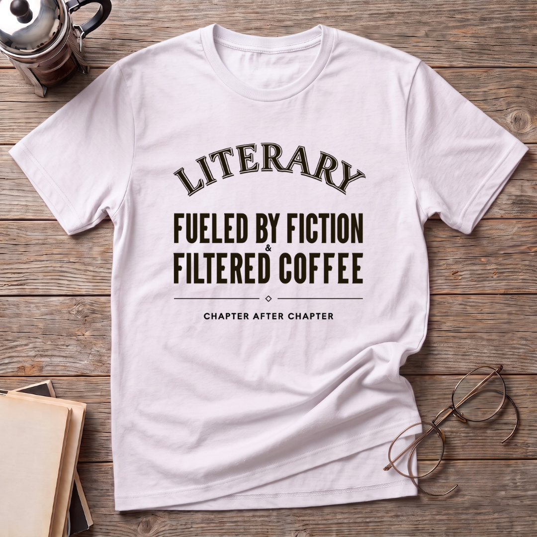 Fueled By Fiction Filtered Coffee T-Shirt