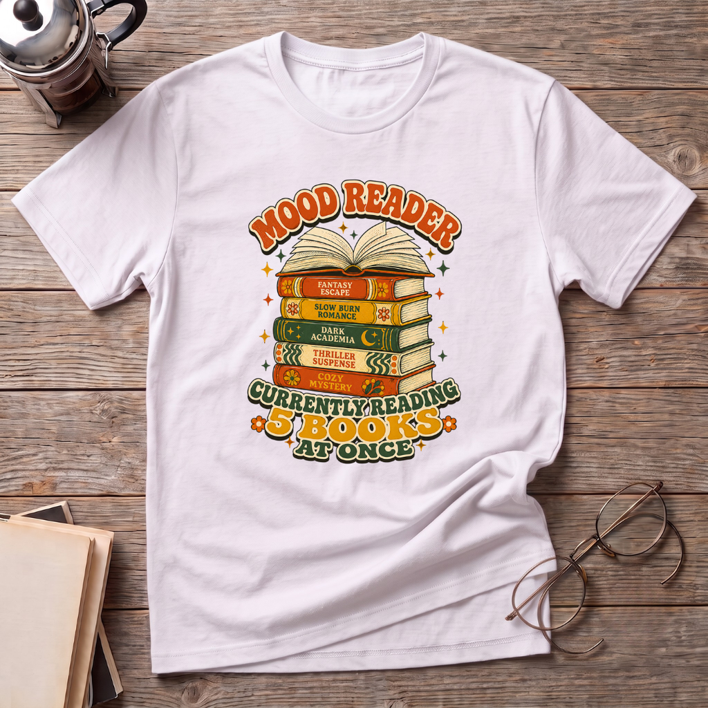 Reading 5 Books At Once T-Shirt